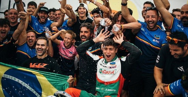 Brasileiro é campeão mundial de kart na Itália